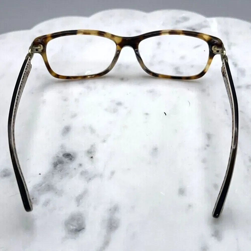 Coach HC 6052F Fannie 5238 Spotty Tortoise Brown Sand Eyeglasses Frames Only 140